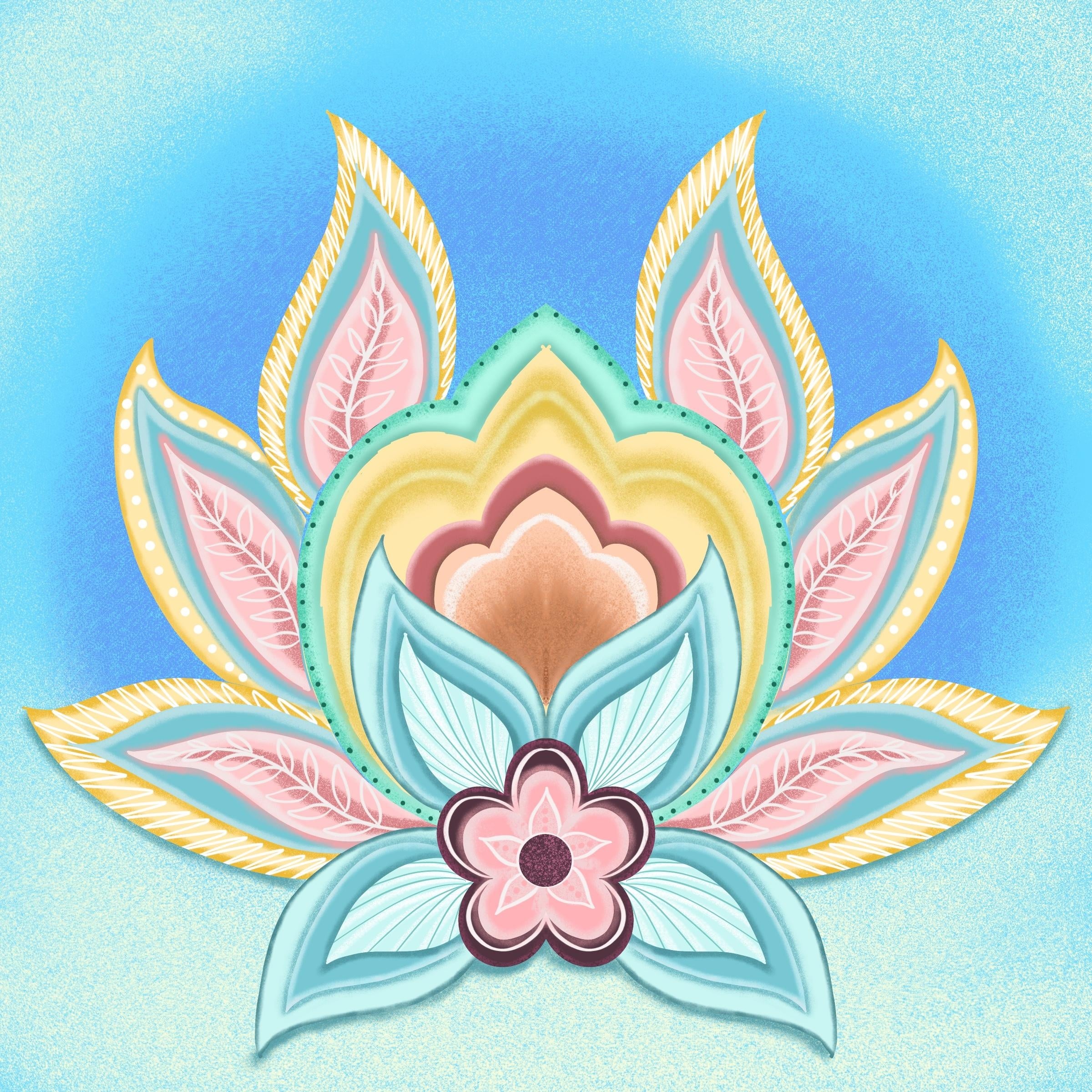 Lotus flower - student project