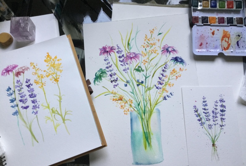 Loose Florals in Vase