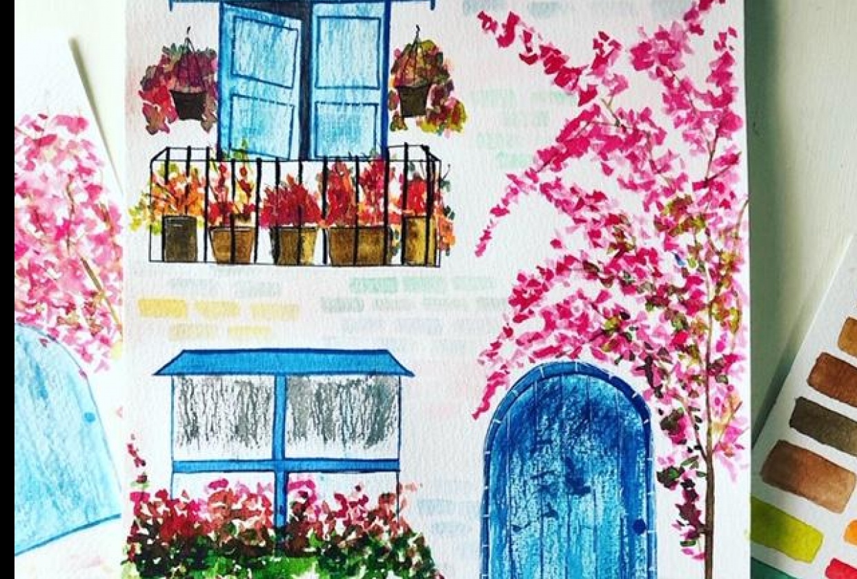 Door Illustration - student project