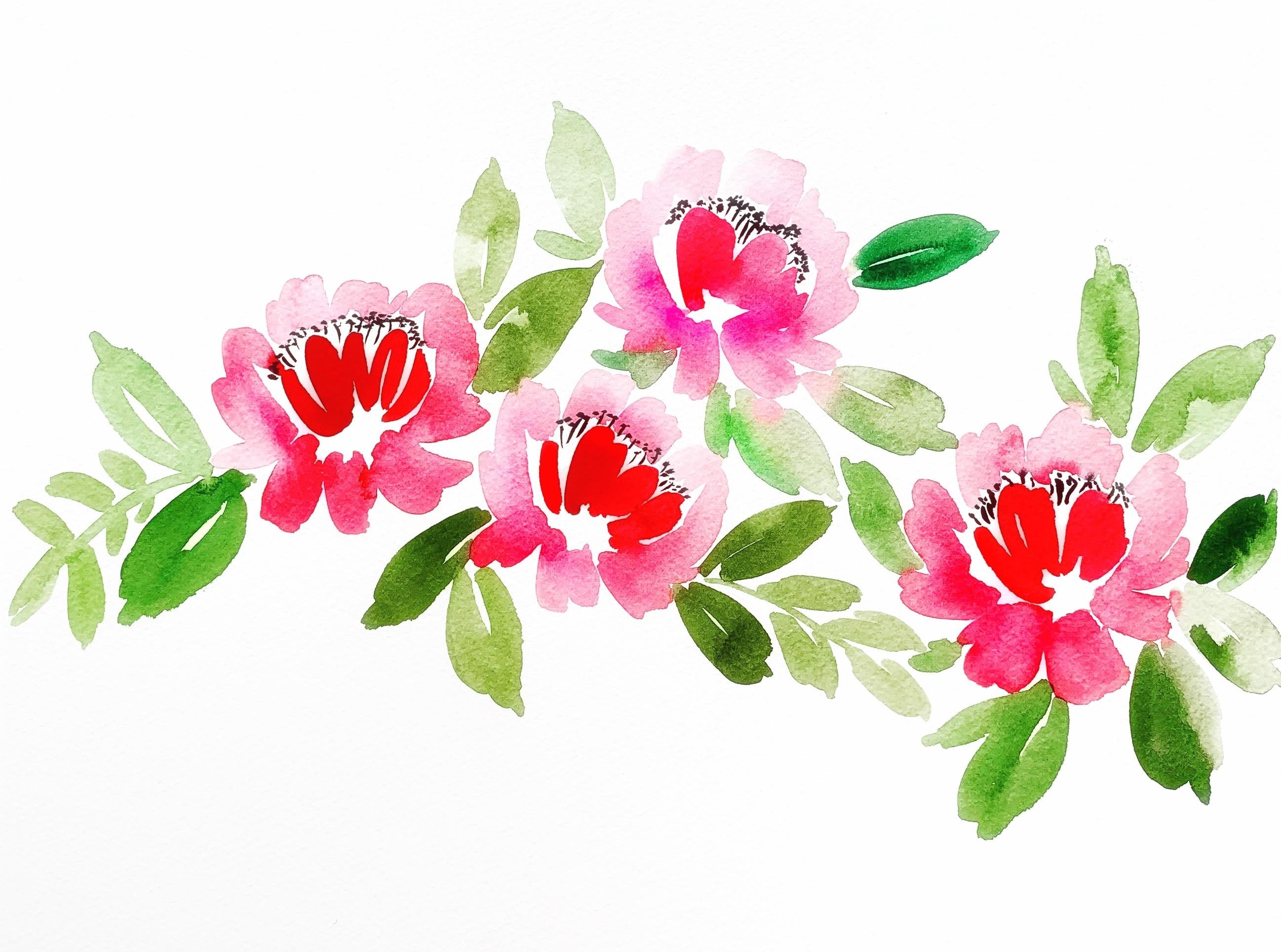 my loose peonies - student project