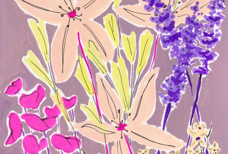 Now Complete: Bright (!) Gouache Florals