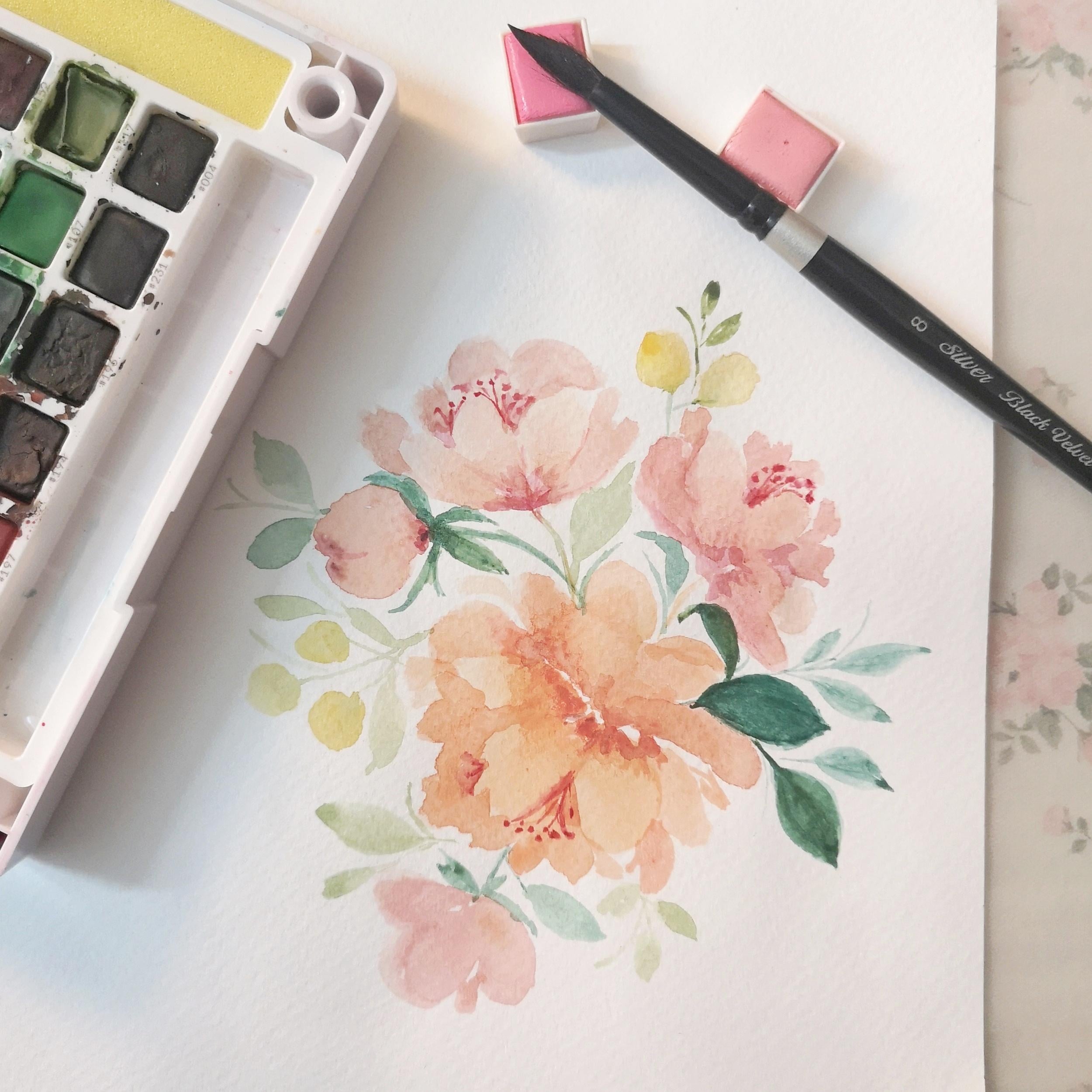 Loose Peonies - student project