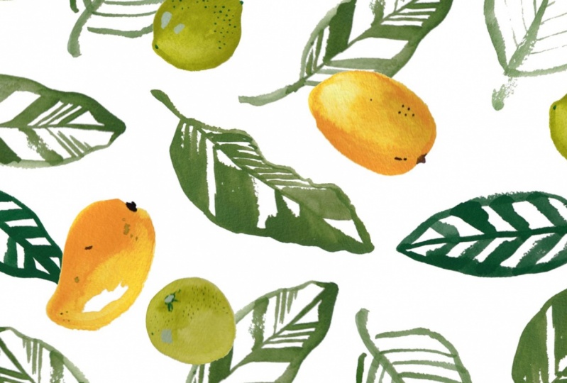 Mango Lime Print