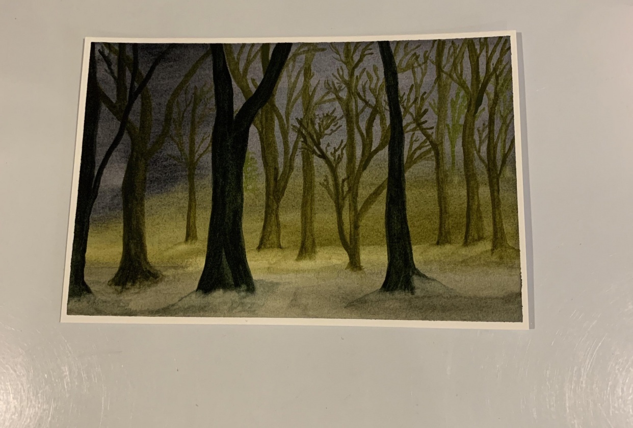 The Upside Down World's Misty Forest - student project
