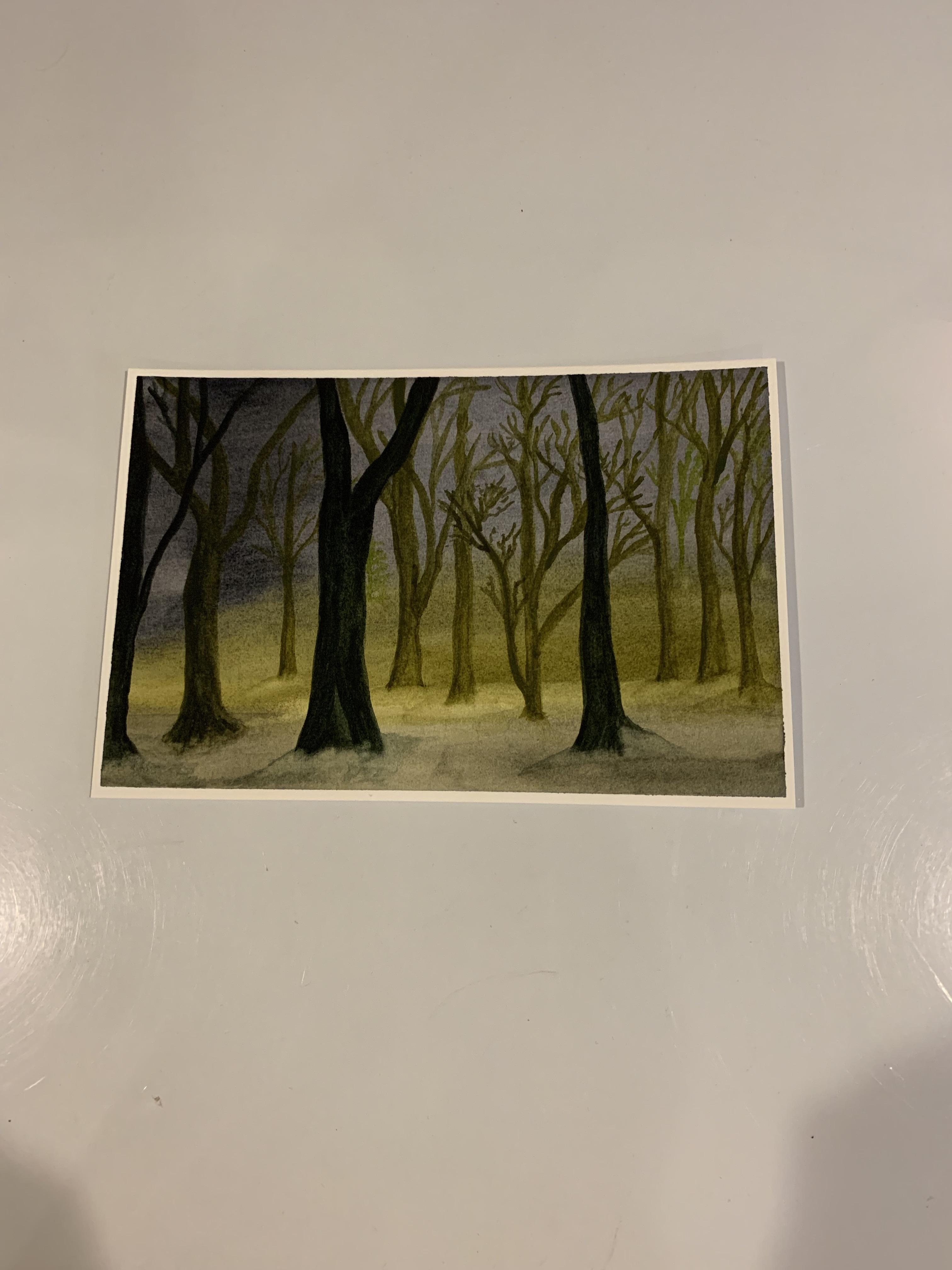 The Upside Down World's Misty Forest - student project
