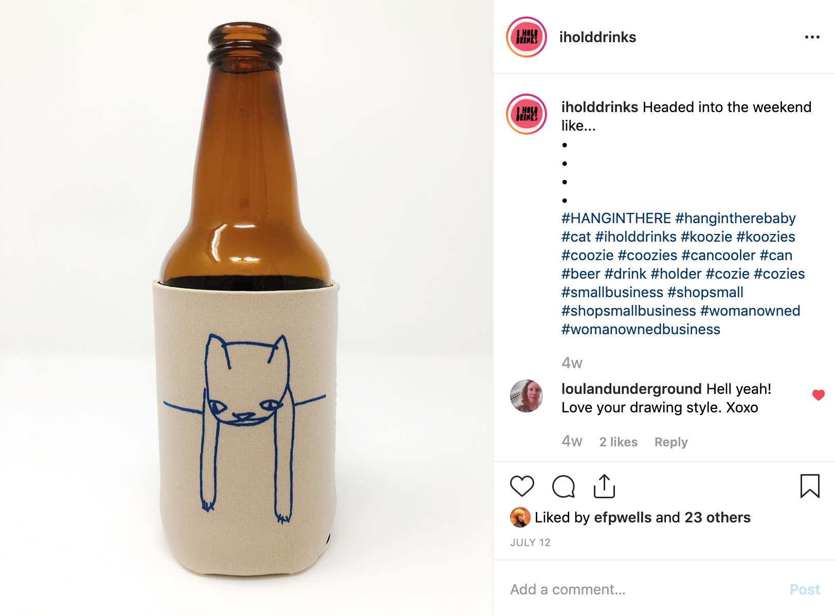 I Hold Drinks - student project