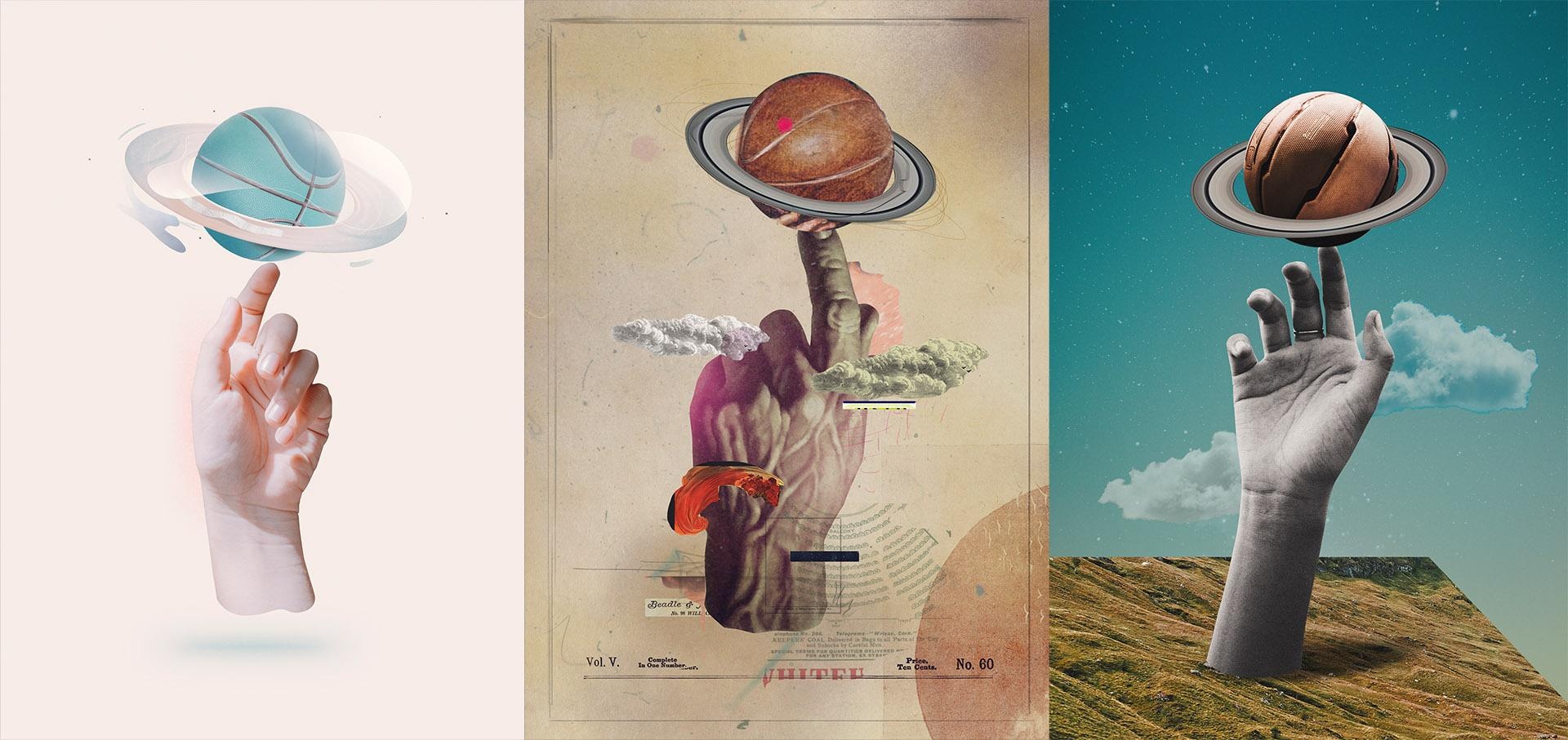 1 Collage - 3 styles
