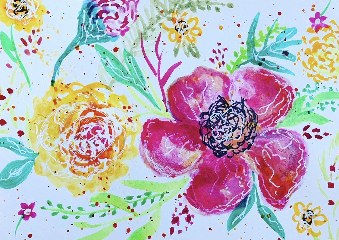 BRIGHT FLORALS - student project
