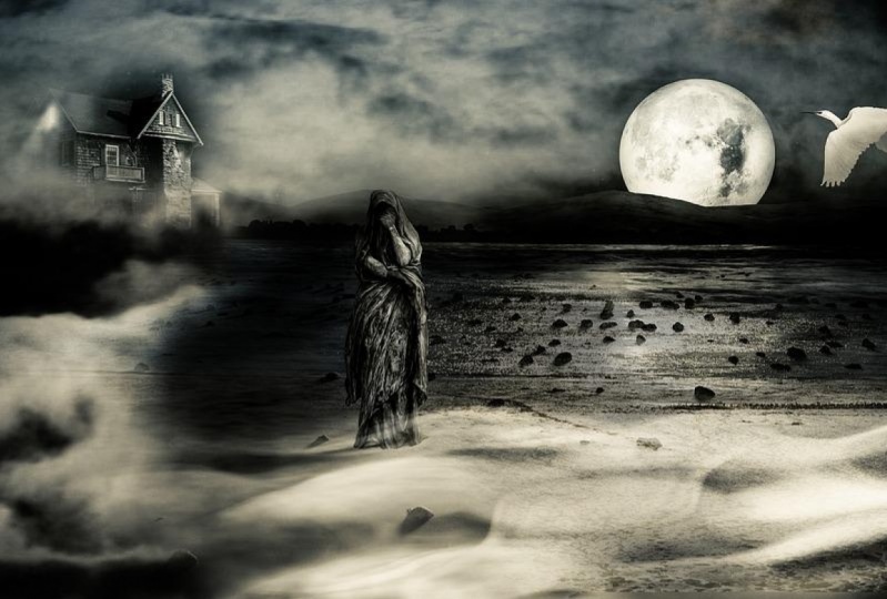 Description of fear in a story picture