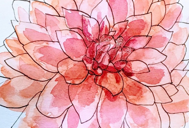Ink and Watercolor