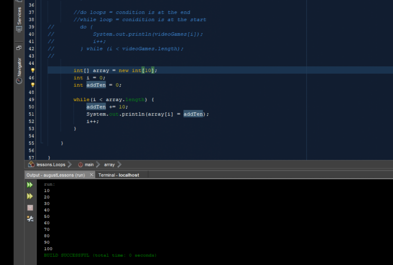Loop Homework with Array