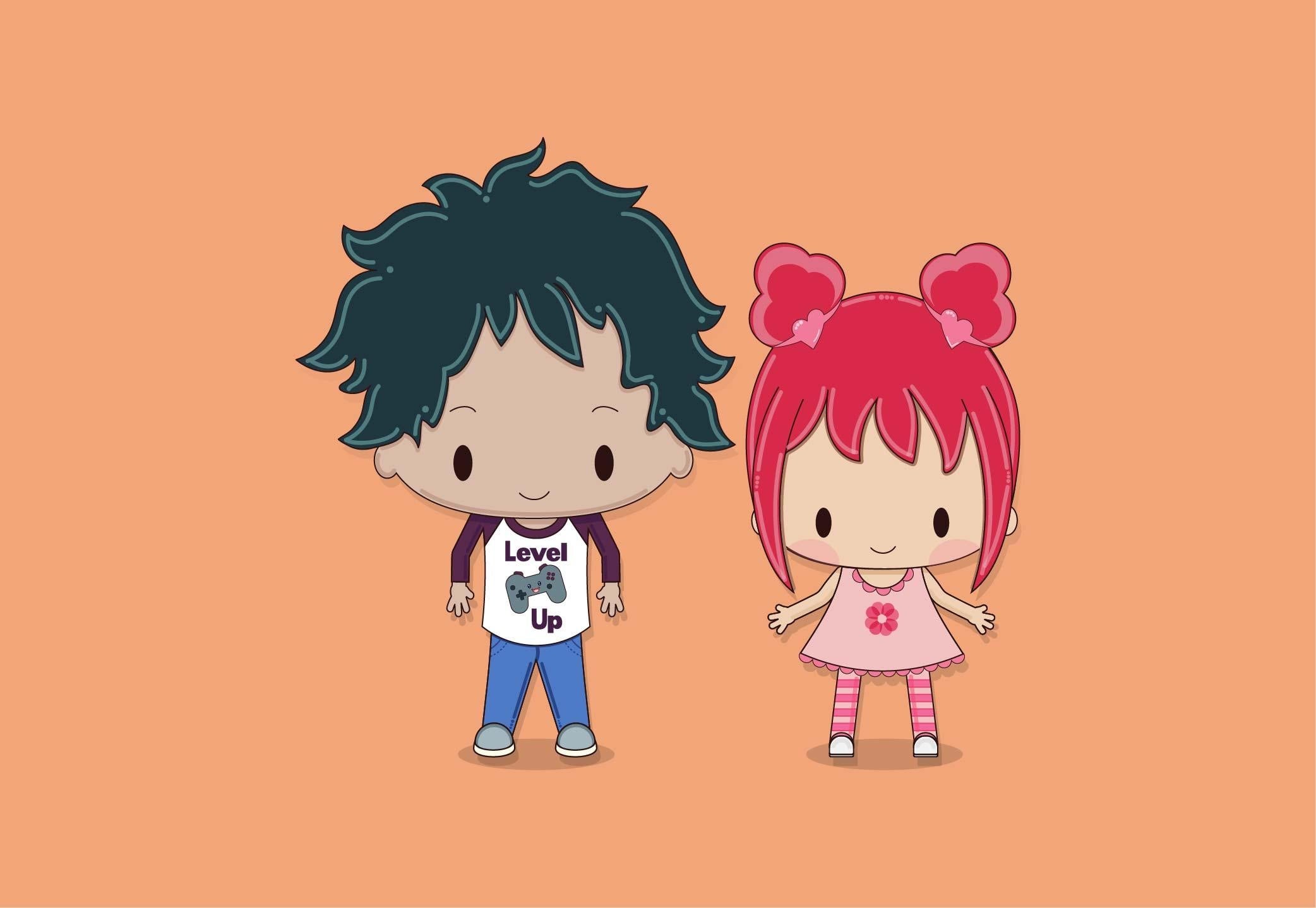 Leveling Up Cute Chibi Characters - student project