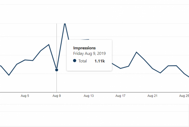 Renee's Pinterest Analytics Before