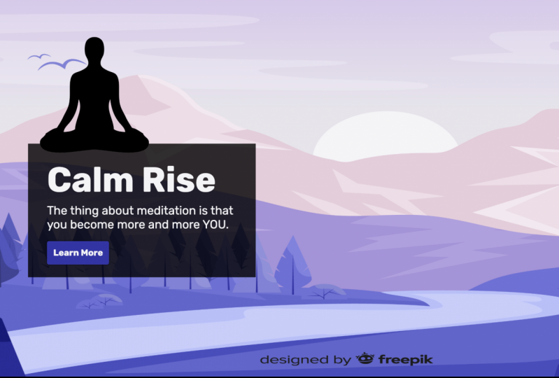 Calm Rise - Web Design Project