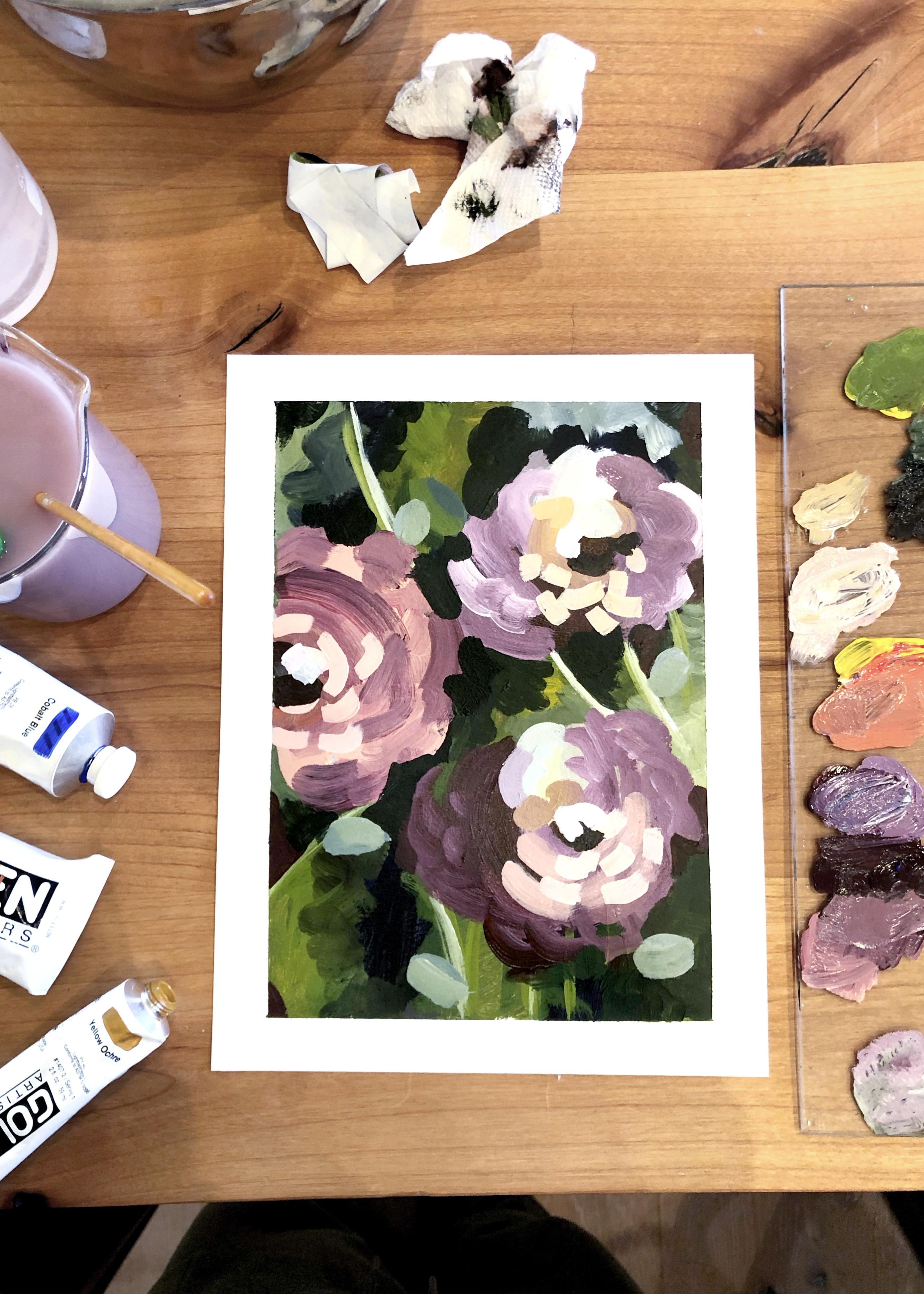 Modern Abstract Flowers for Beginners