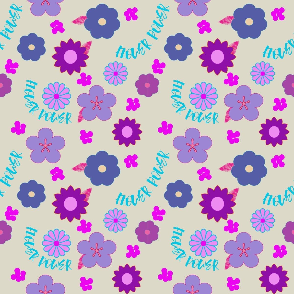 Shapes Flower Pattern with Text - student project
