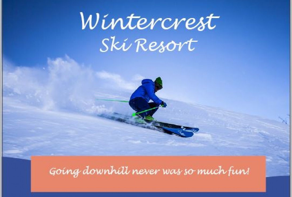 Lookbook Wintercrest Ski Resort - student project