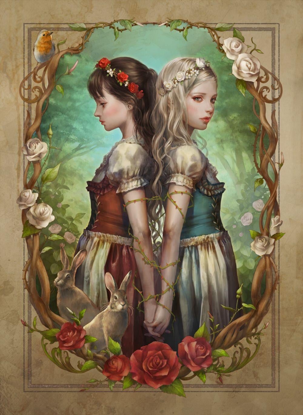 Retelling Snow White and Rose Red - student project