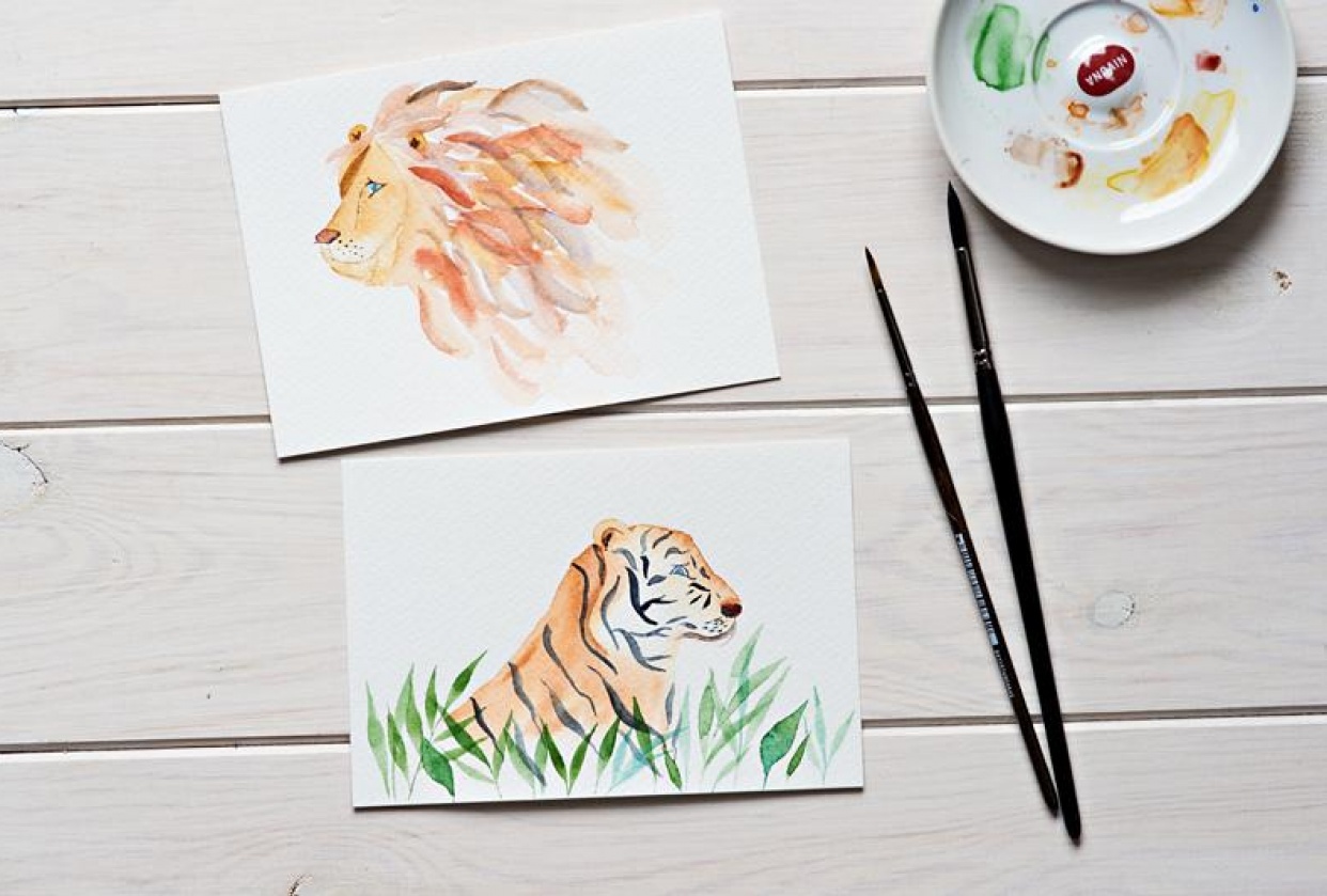 Mr Lion and Mr Tiger - student project