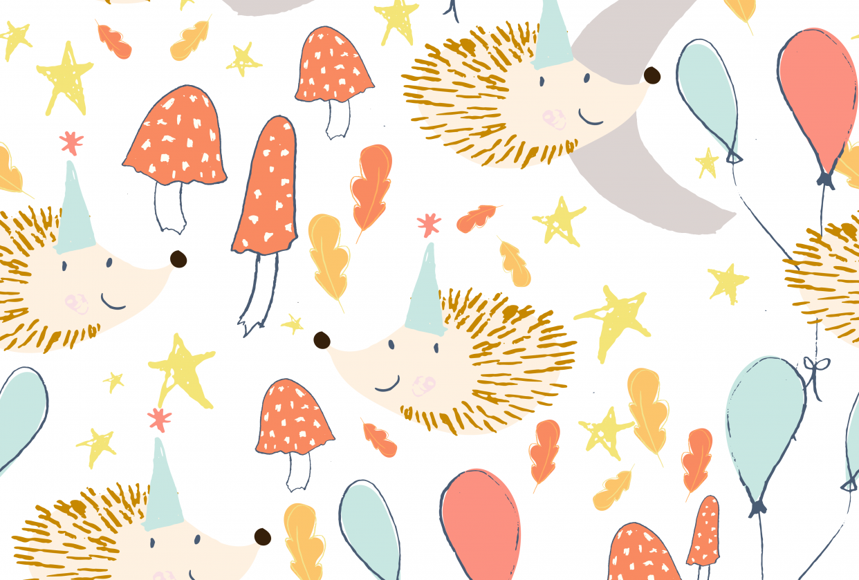 my project - a hedgehog party! - student project