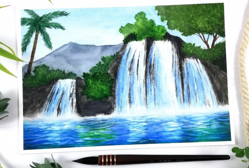 My first waterfall