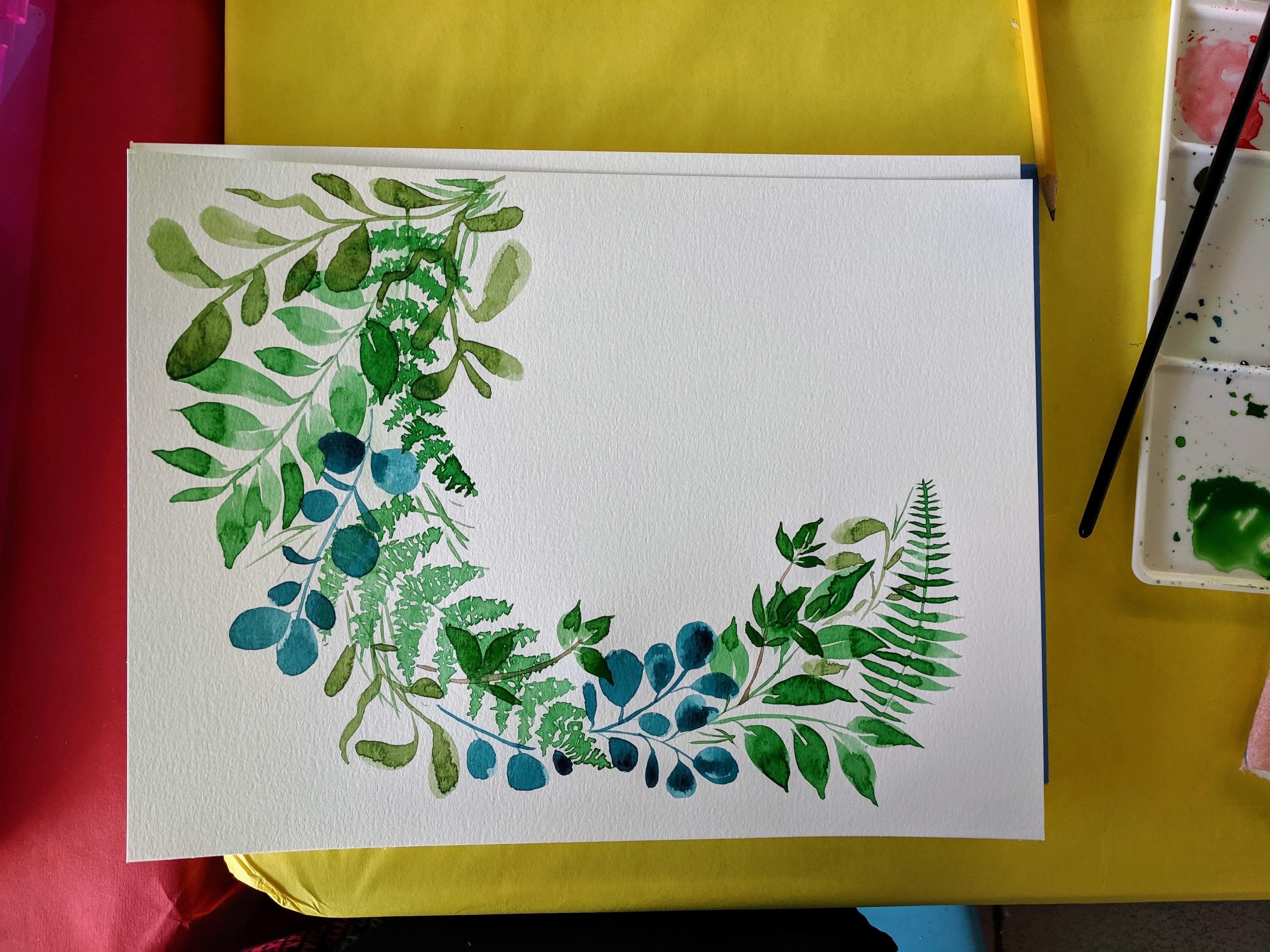 Leaf Wreath - student project