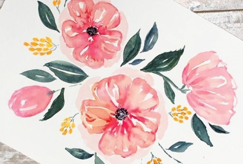 Loose Watercolor Florals