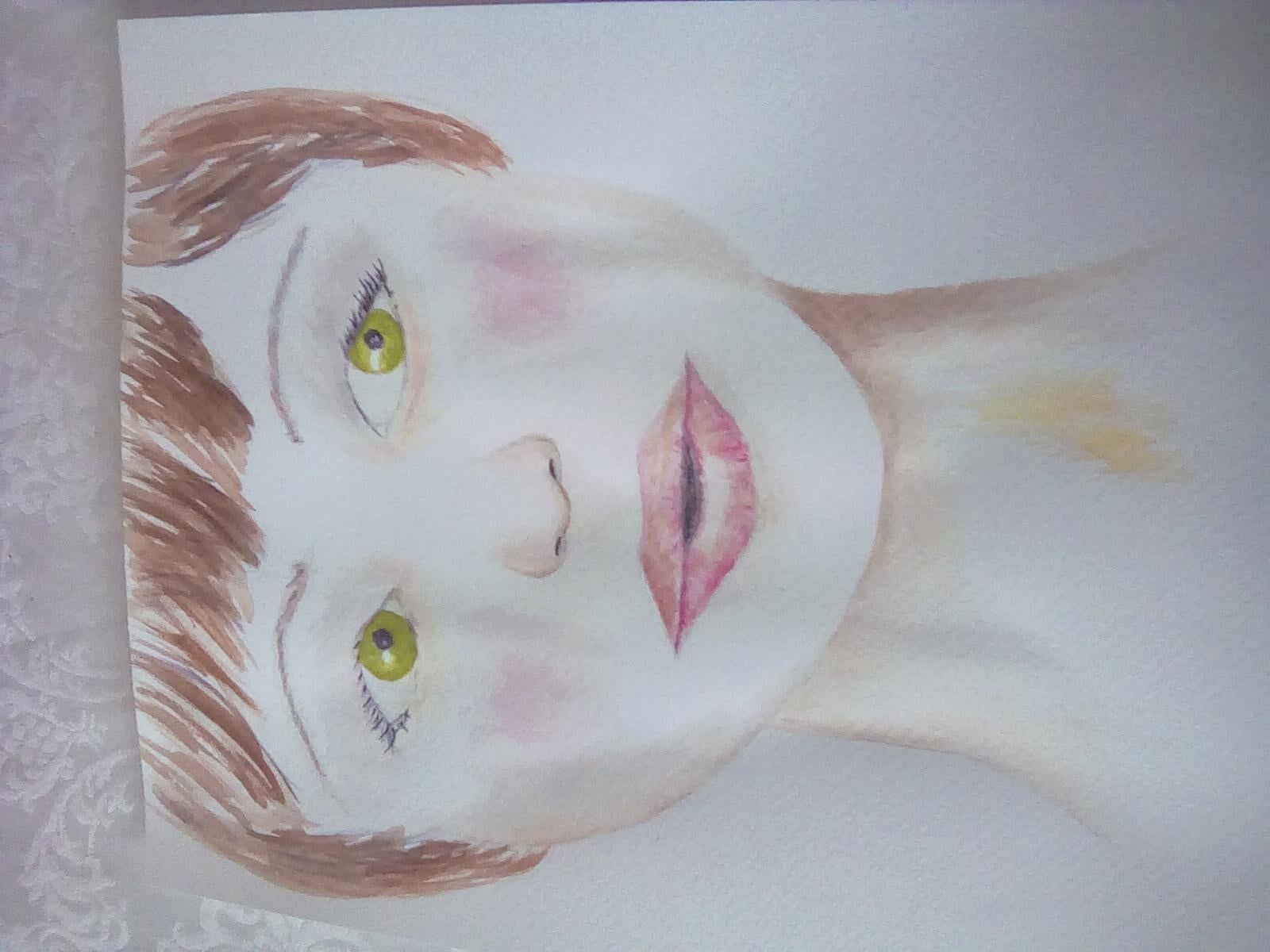Watercolour portrait - student project