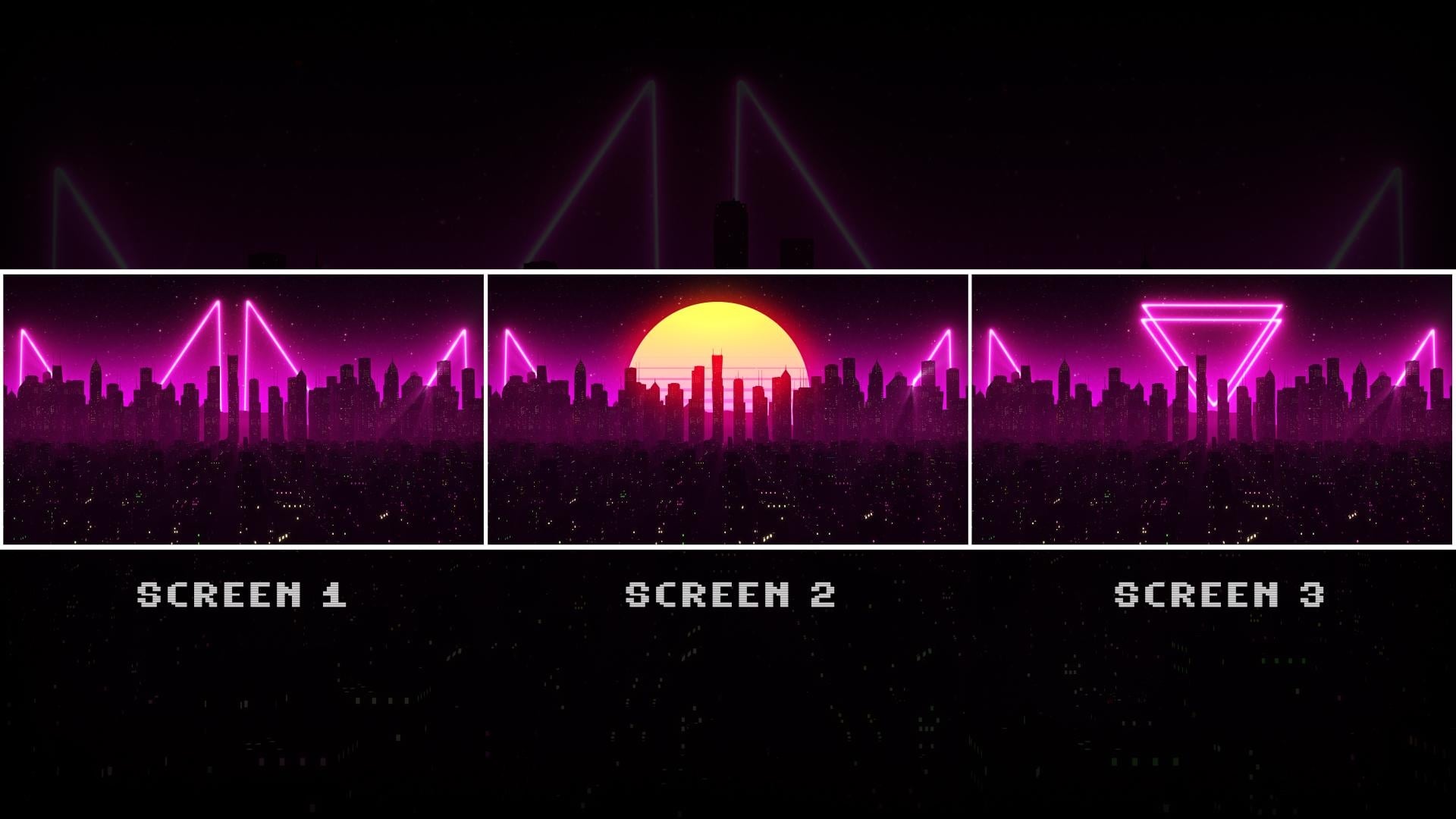 Retrowave City - student project