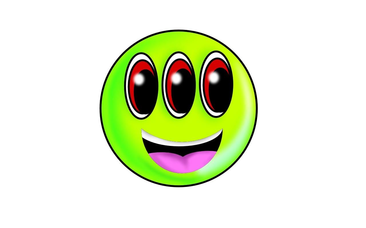 alien smiley - student project