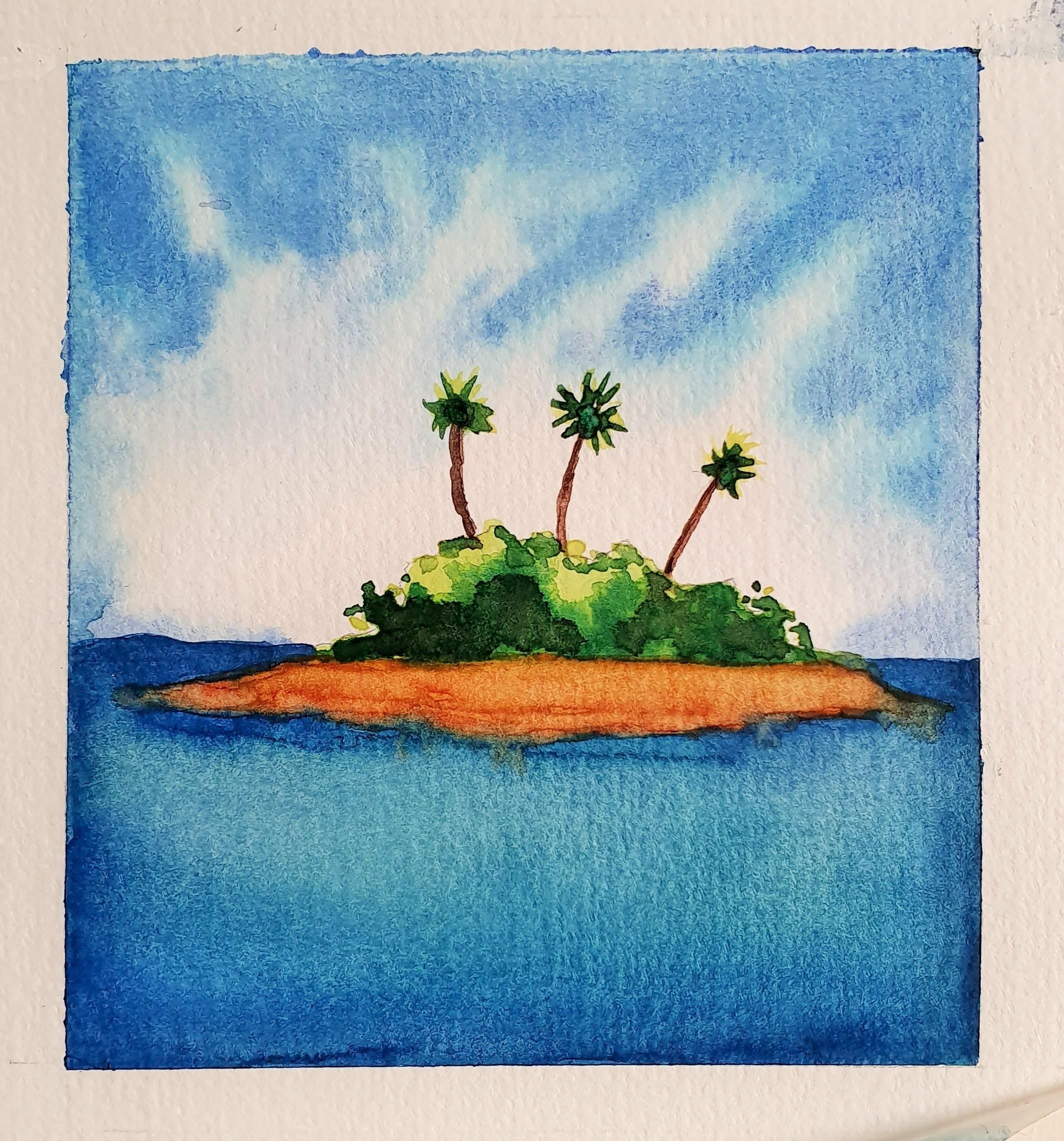 10 mins landscape - Nature's Paradise - student project