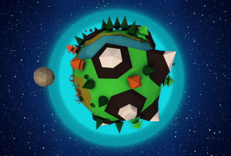 Low Poly Planet 3D