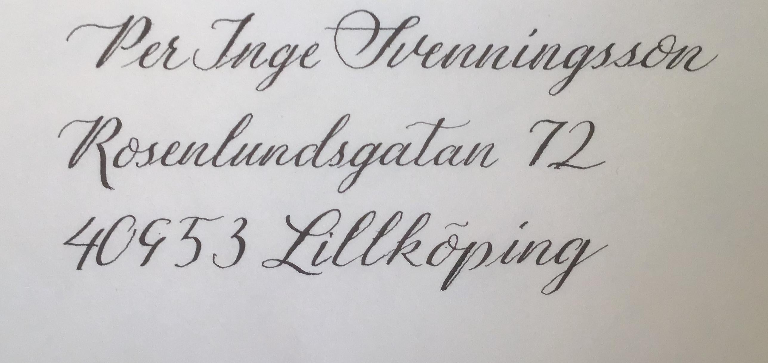 Modern calligraphy - student project