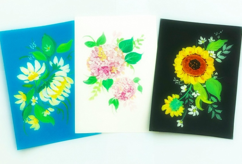 Gouache florals