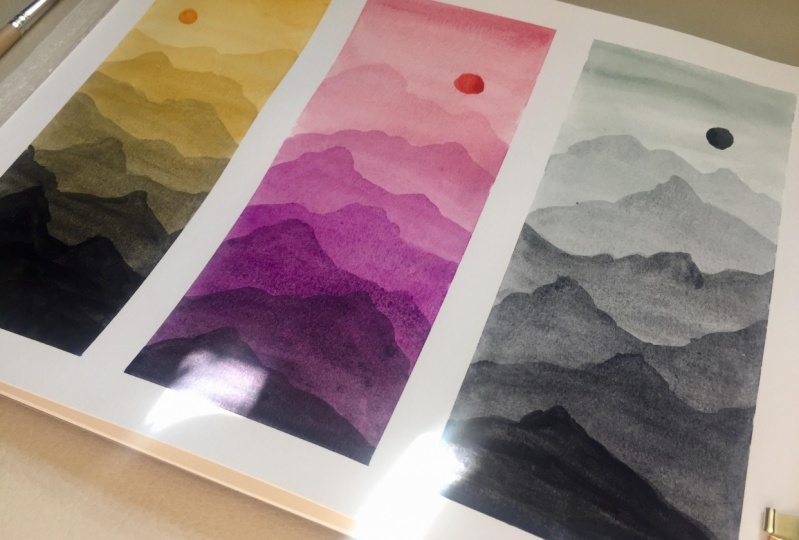 Layered Mountain Trio