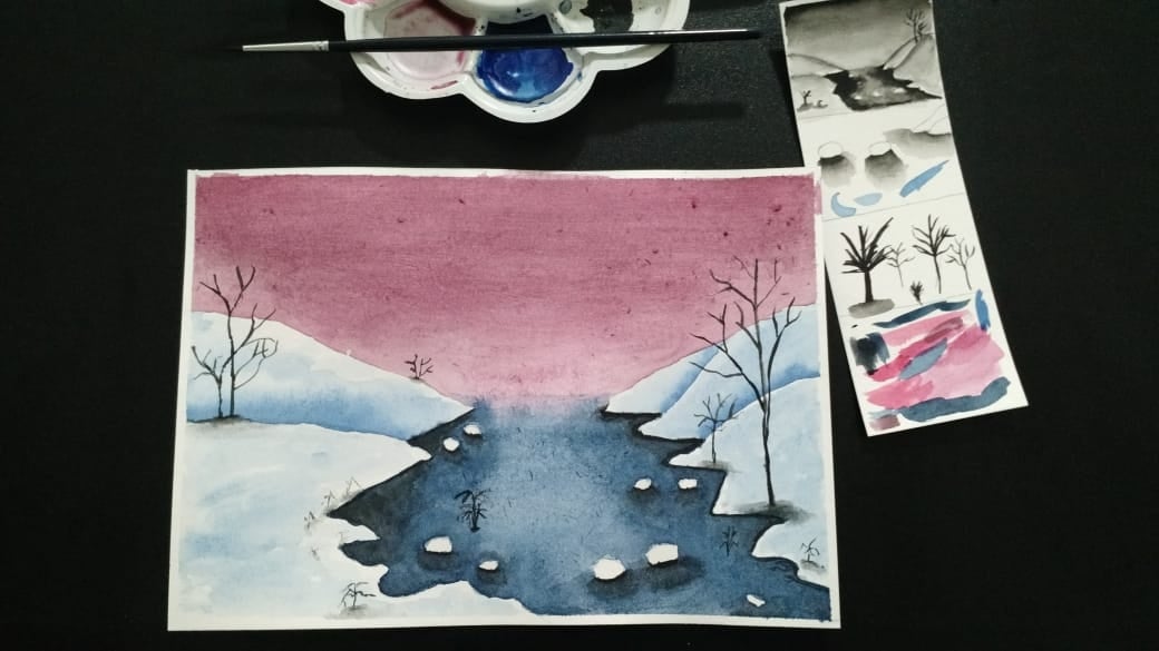 Winter landscape - student project