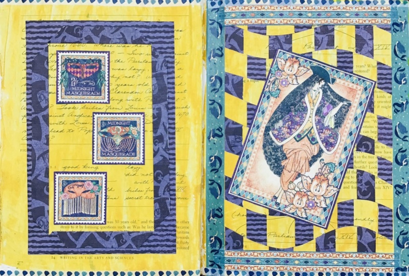 Altered Book Woven Page