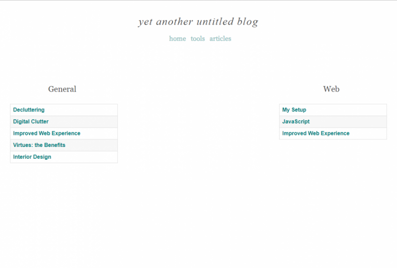 Personal Blog