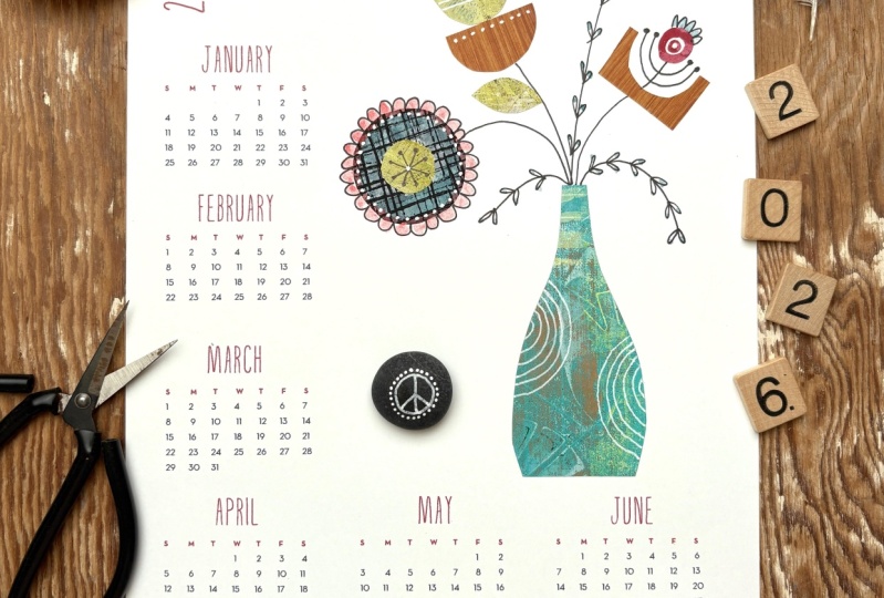 Collage Calendar 2026
