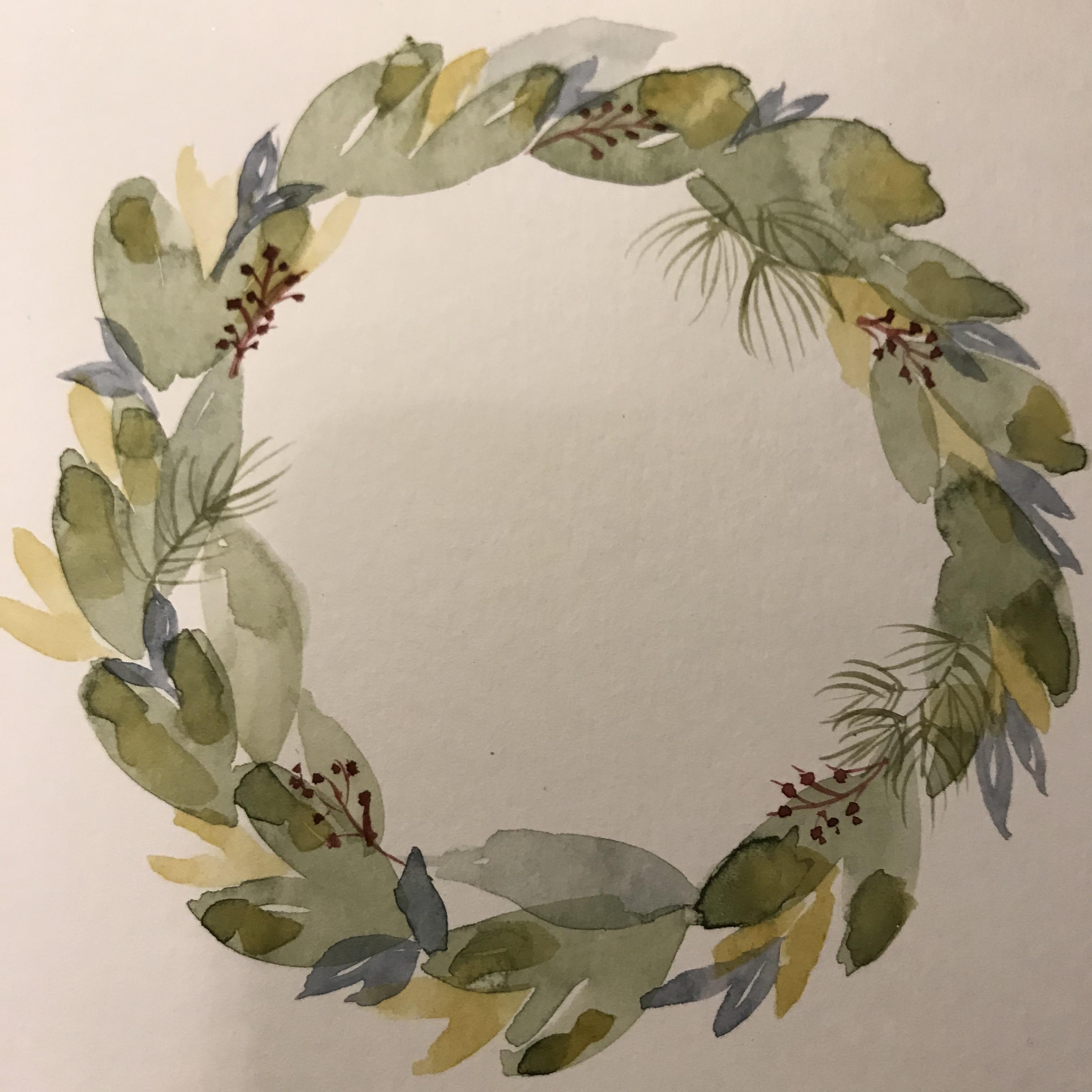 Nicki Traikos 15 minute wreath class.  Great class and teacher! - student project