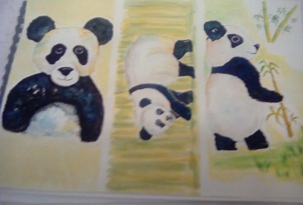 Three pandas - student project