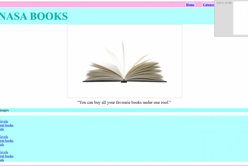 Very first HTML site