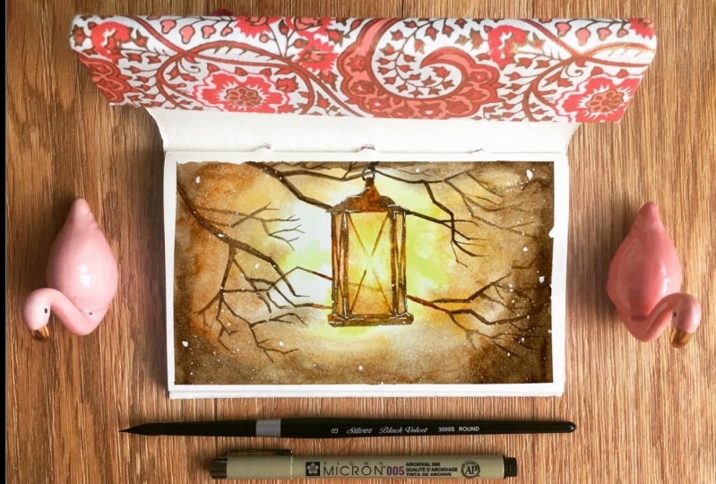 Sunday Painting Winter Holiday Cards