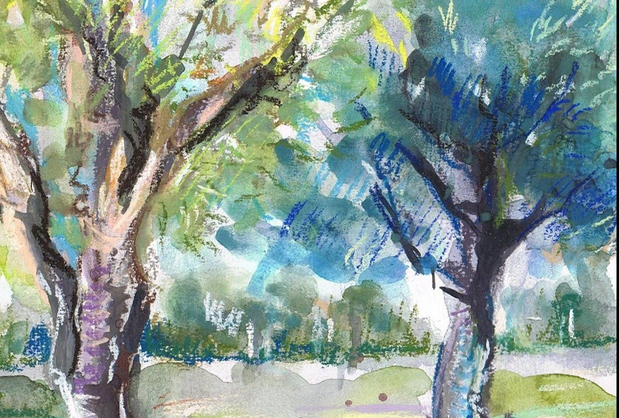 Watercolour & Soft Pastels - student project