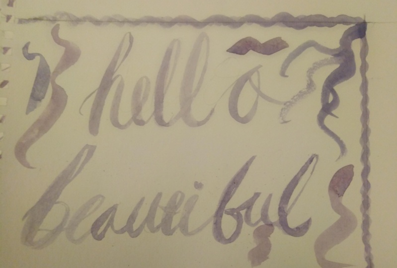 Watercolour Lettering Project