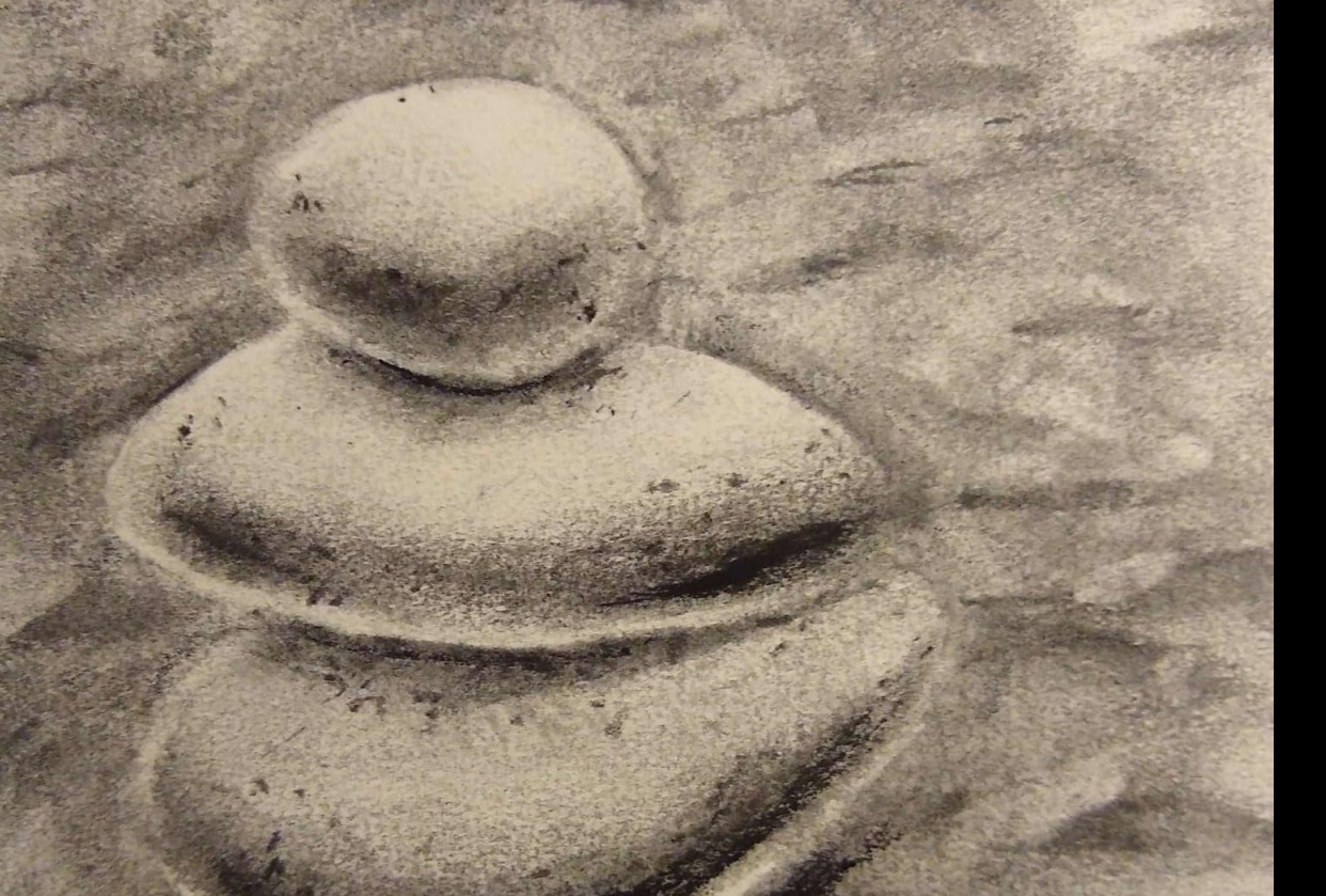 Rocks in the sand - student project