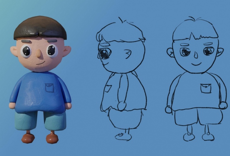 3d cute character
