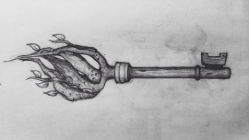 Wooden Key tattoo