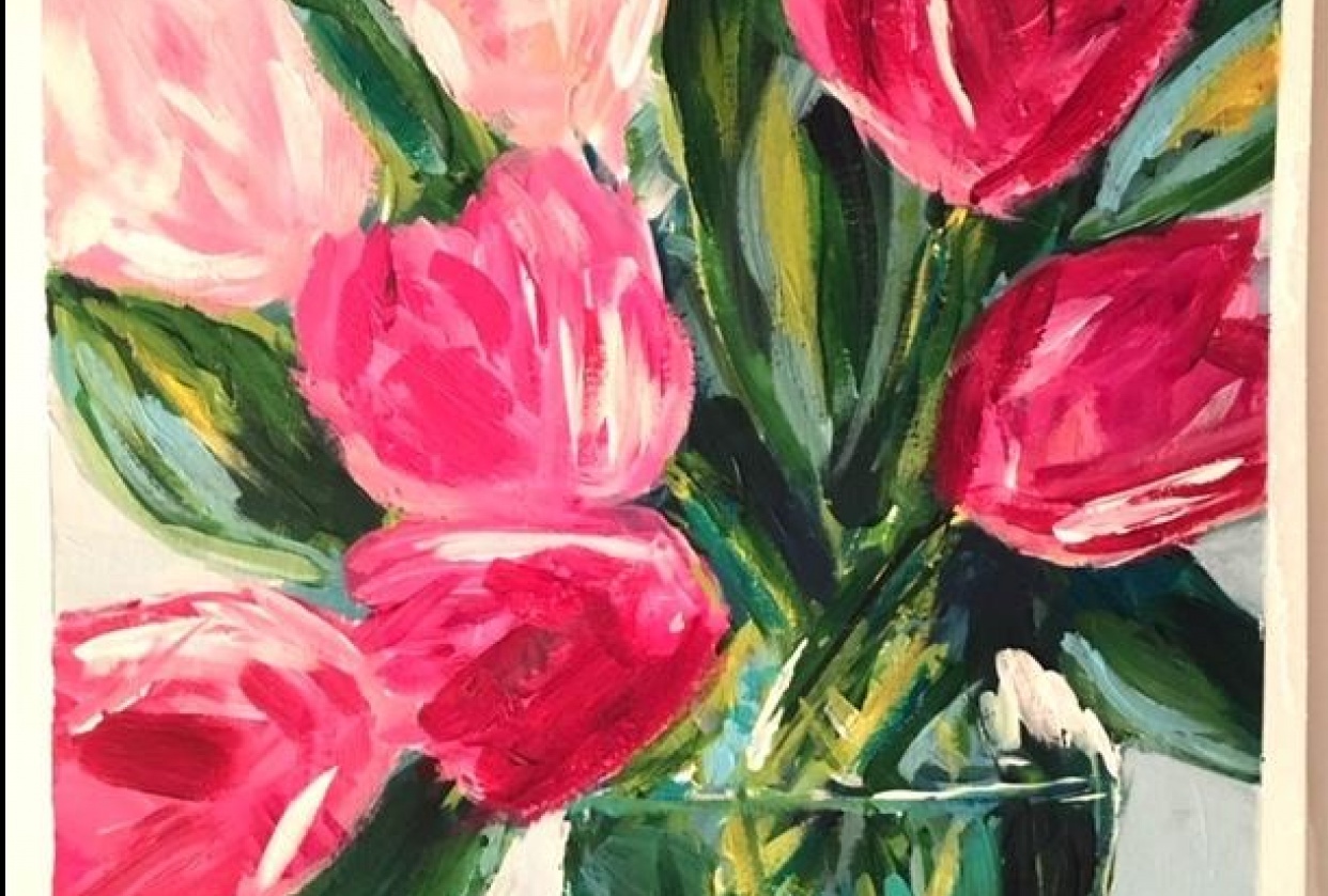abstract tulips - student project
