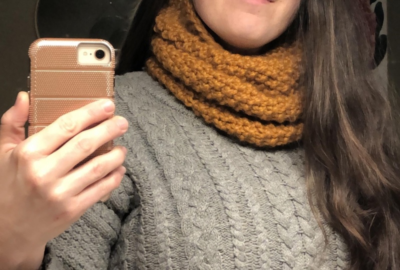Chunky Moss Stitch Snood